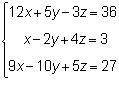 Which classification describes the following system of equations?  inconsistent and depe