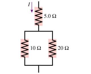 The 10 ω resistor in the figure is dissipating 40 w of power. (figure 1) how much power is the 20ω r