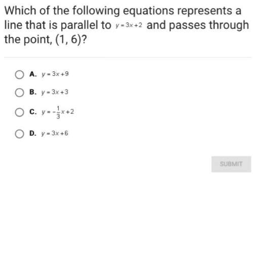 Which of the following equations represents a line that is parallel