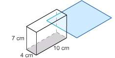 Aplane intersects this rectangular prism parallel to the prism’s base. (1st attachment)&lt;