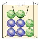 Anyone given the bag of marbles above, find the probability of first drawing a green marble an
