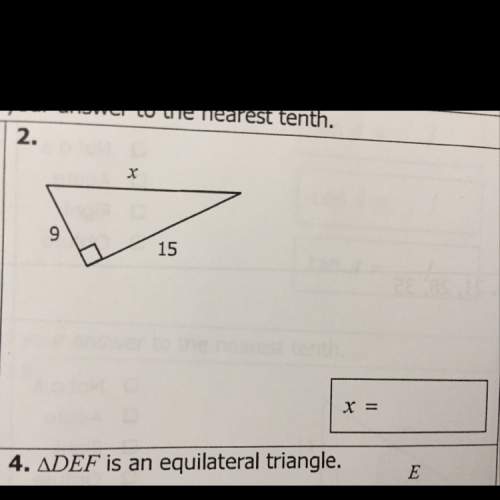 Right triangles &amp; trigonometry. find x.