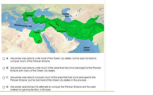 This map shows the extent of the territory conquered by alexander the great. what conclusion can you