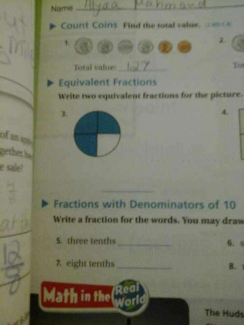 Write 2 equivalent fractions for the picture? give u 200 points later promise