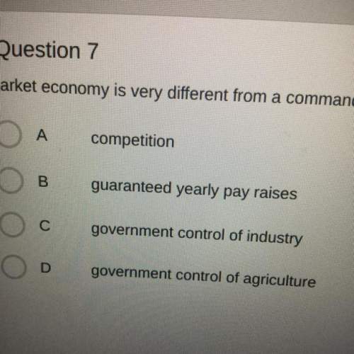 Amarket economy is very different from a command economy which of the following is found in a market