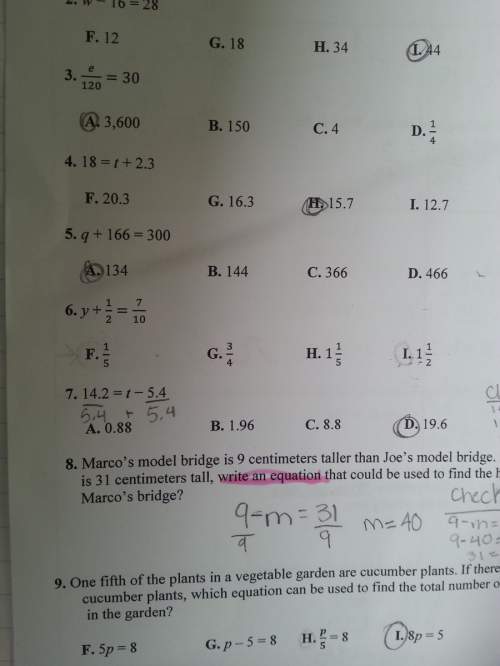Ineed on #6 i know the answer i just need the work