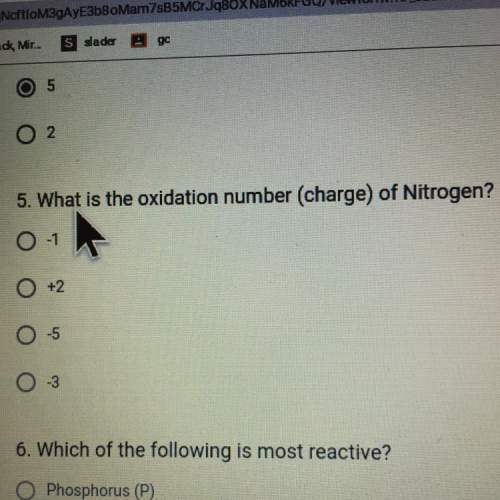 What is the oxidation number (charge) of nitrogen?