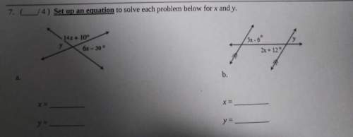 Solve for x and y according to the equation above