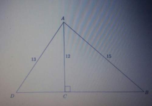 What is the length of side bd in the triangle above?