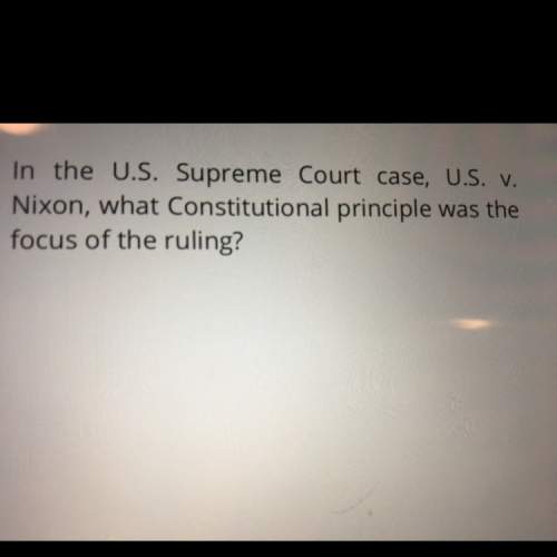 In the u.s supreme court case. u.s.v.nixon, what constitutional principle was the focus of the rulin