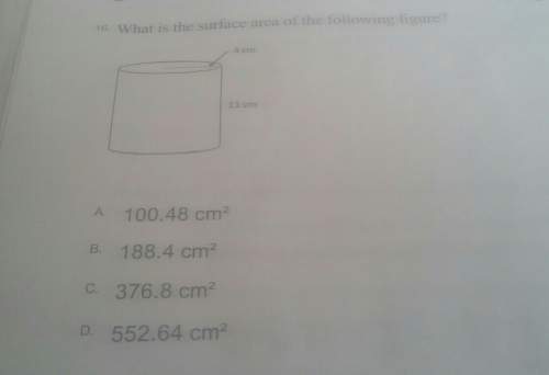 What is the surface area of the following figure and i need work to and you