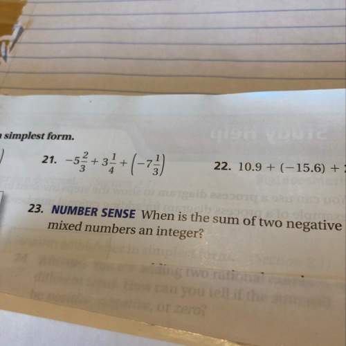 Number 23. i don’t get it and also what is an integer.
