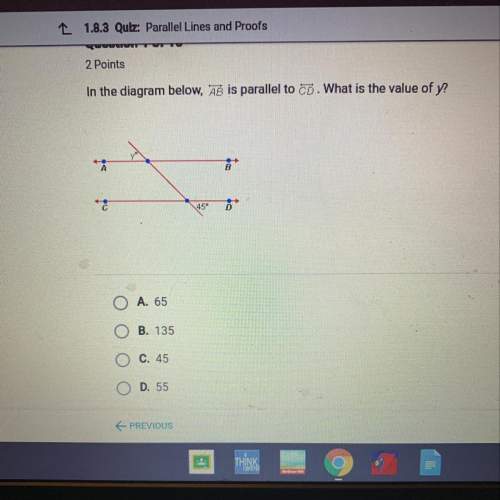 In the diagram below, ab is parallel to cd what is the value of y?