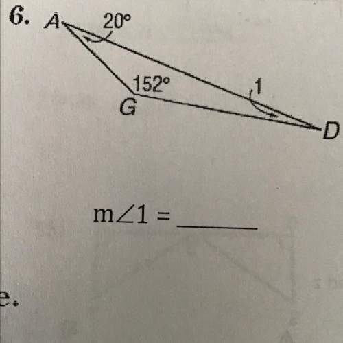 Find the measure of each numbered angle. so find the measure of angle 1 and show all work.