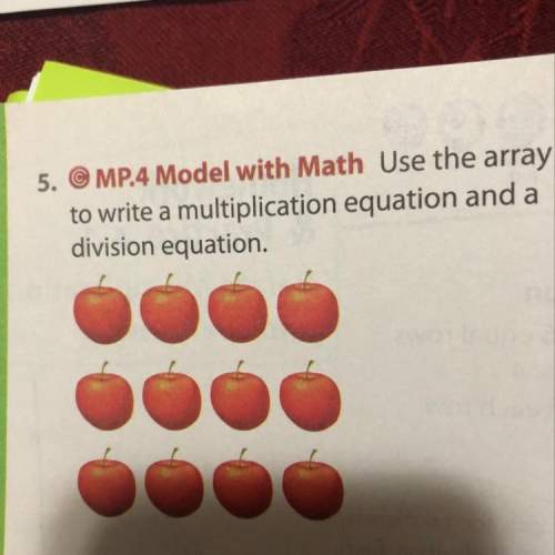 Use the array to write a multiplication equation and a division equation.
