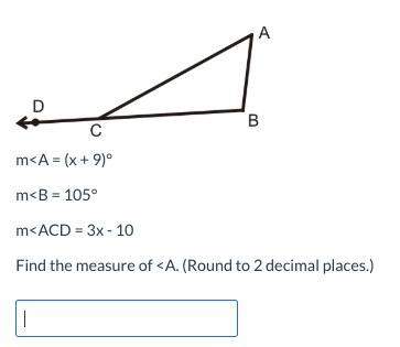 Answer both problems accurately.  -(find the measure of angles a&amp; b) -(roun two deci