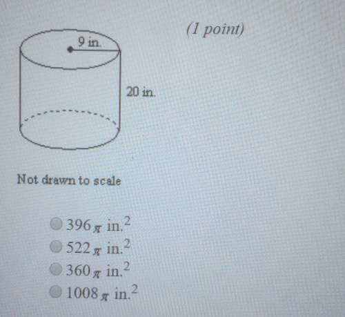 Find the surface area of the cylinder in terms of x.  i have 2 questions. me you.