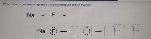 What is the correct way to represent the ionic compound sodium fluoride? plato