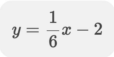 Convert the following into standard form
Y=1/6x+2