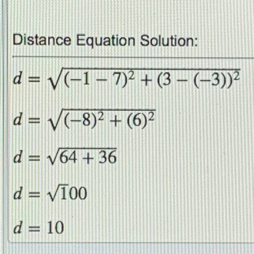 Whats the distance between the pair of points 
E(7,-3), F(-1,3)