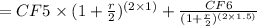 = CF5 \times (1+\frac{r}{2})^{(2 \times 1)} + \frac{CF6}{(1+\frac{r}{2})^{(2\times 1.5)}}