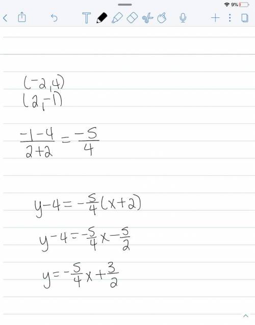 A. y= -4/5x+ 5/4 
B. y= -4/5x+ 3/2
C. y= -5/4x+ 3/2
D. y= -5/4x+ 5/4