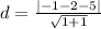 d=\frac{\left|-1-2-5\right|}{\sqrt{1+1}}