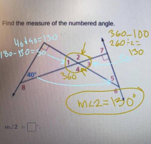 Find the measure of angle 2