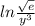 ln \frac{\sqrt{e} }{y^3}