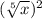 (\sqrt[5]{x} )^2
