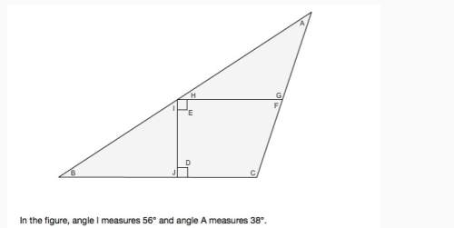 What are the measurements for angles c and f?