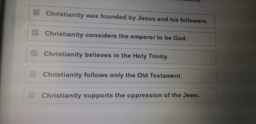 Which two statements explain the basic tenets of christianity?