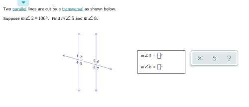Finding angle measures given two parallel lines cut by a transversal  ?