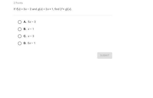 If f(x) = 3x – 2 and g(x) = 2x + 1, find (f + g)(x).