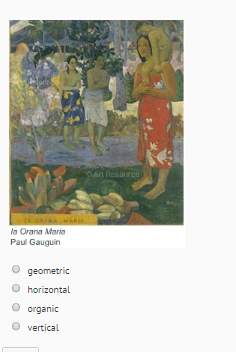 What type of shape did gauguin use most often