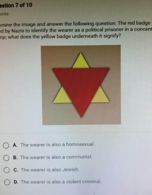 Examine the image and answer the following question: the red badge was used by nazis to identify th