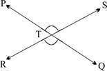 Pq and rs are two lines that intersect at point t, as shown below: two lines pq and rs intersect at