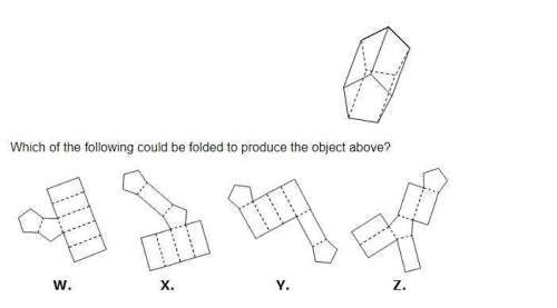 Which of the following could be folded to produce the object above?