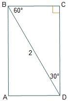 (geometry, serious ! pls) the diagonal of rectangle abcd measures 2 inches in length.