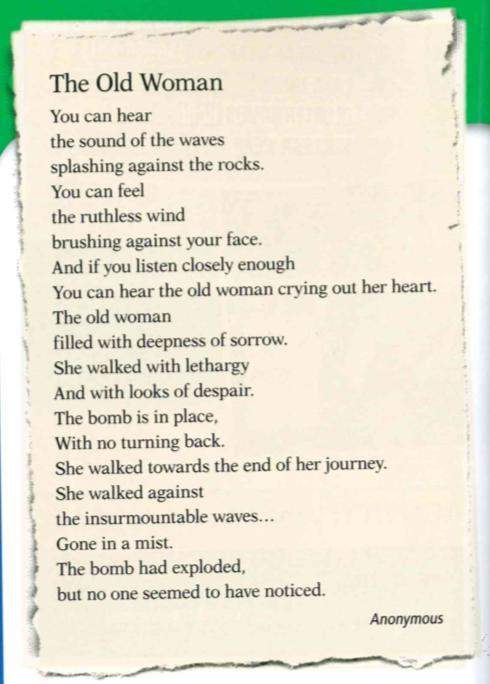 What do you think about this poem? if you liked it, 1. why did you like it? 2. what did it mean fo