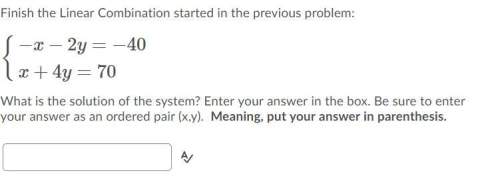 Enter your answer in the box. be sure to enter your answer as an ordered pair (x,y). meaning, put yo