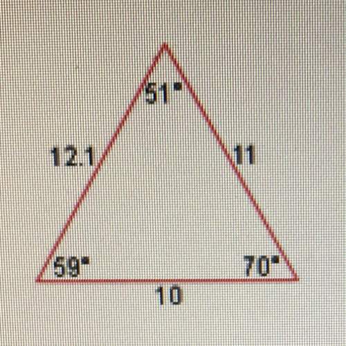 Classify the following triangle. check all that apply. a. scalene  b. right