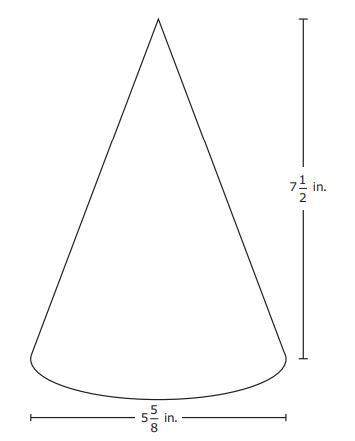 Which measurement is closest to the volume of the cone in cubic inches? f 186.38 i