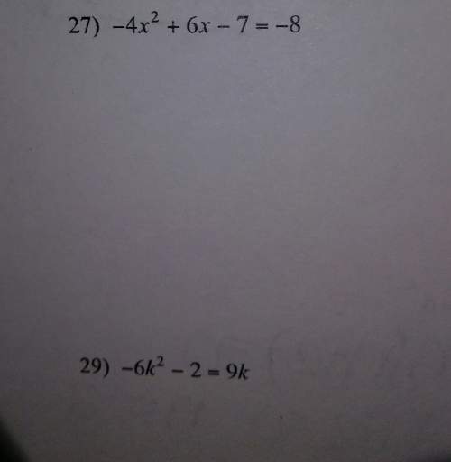 How do i solve this using quadratic formula ?
