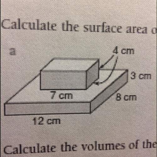 Find surface area  show full working out