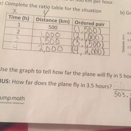 How far does a plane fly in 3.5 hours