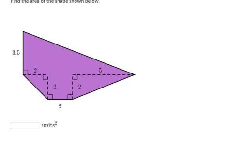 Find the area of the shape shown below. i will give brainliest! asap!