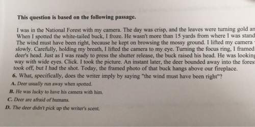 This question is based on the following passage i was in the national forest with my camera the day