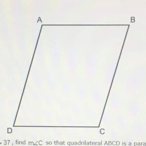 If b=d=37, find c so that quadrilateral abcd is a parallelogram.