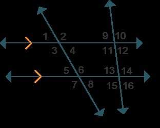 In the diagram, m∠3 = 120° and m∠12 = 80°. which angle measures are correct? check all that apply.m∠